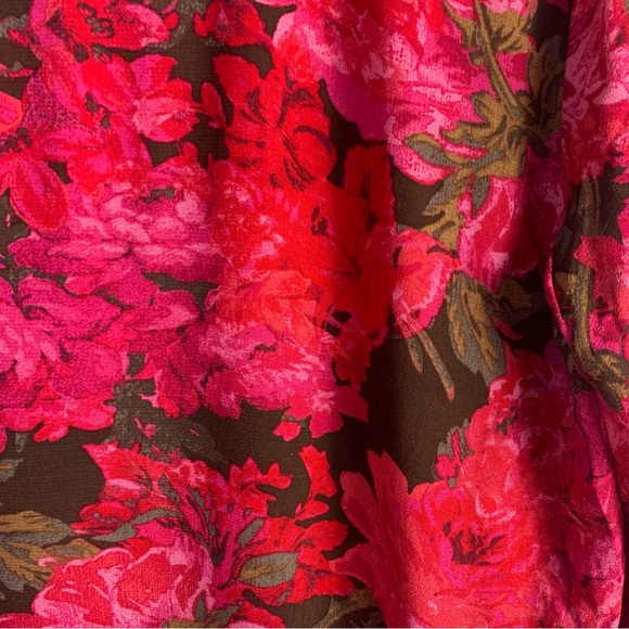 JJill floral long sleeve blouse top. Size M - Picture 6 of 9